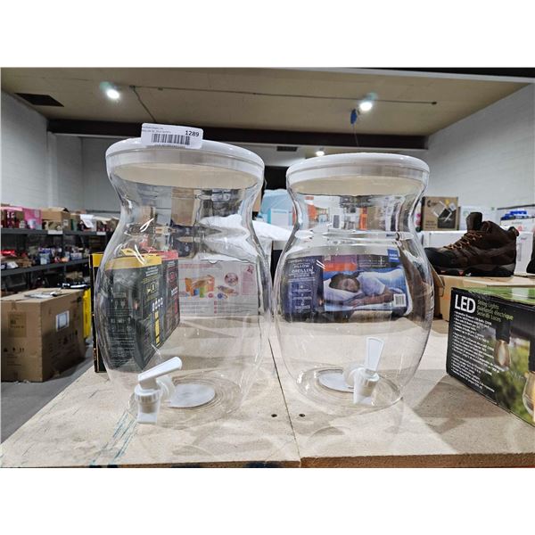 Lot of 2 - 2.5 Gal Beverage Dispensers