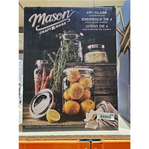 Mason Craft & More 4pc Glass Canister Set