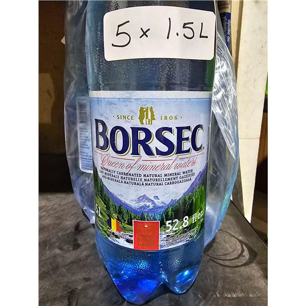 Borsec Queen of Mineral Naturally Carbonated Mineral Water 5x1.5L