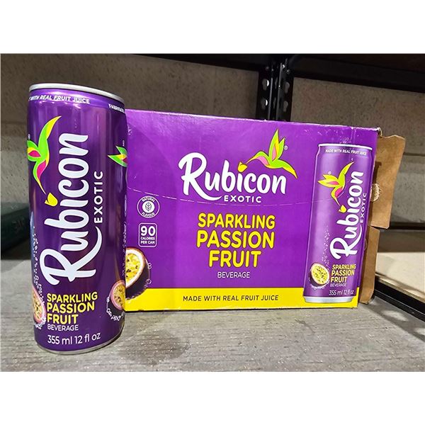 Rubicon Sparkling Passion Fruit Beverage 12x355ml