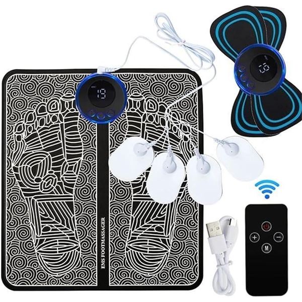 Electric Foot Massager, Foot Massage Mat Muscle Relaxation for Pain Relief Blood Circulation Acupoin