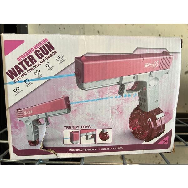 Electric water gun with continous shooting function