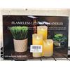 Image 1 : Flameless LED mood candles, pack of 3