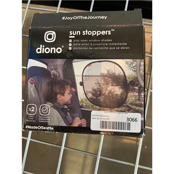 Diono sun stoppers pop open car window shades