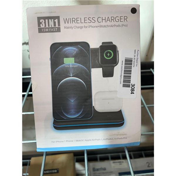 Wireless 3 in 1 charger for Apple products