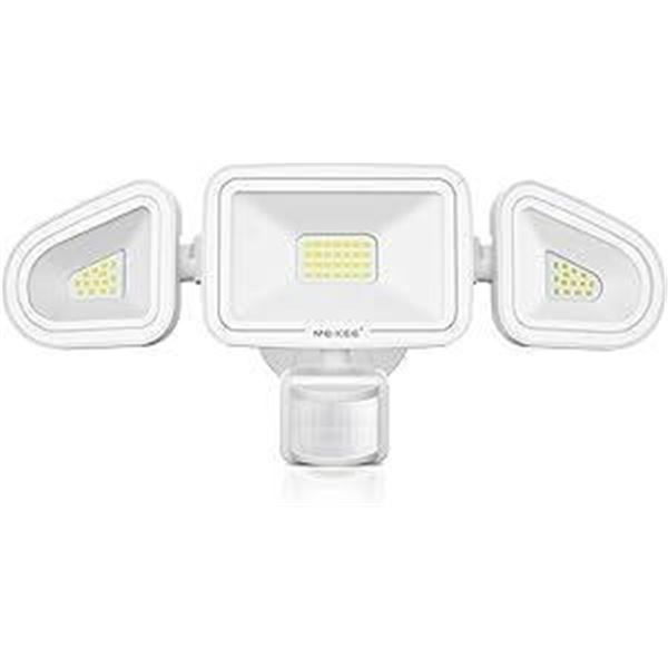 Motion Sensor Light Outdoor, MEIKEE 42W 3600LM LED Security Flood Lights, IP65 Waterproof 5000K, 3 A
