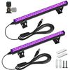 Image 1 : Barrina Black Light Bar, 10W 1FT USB Blacklight Strip Lights, Adjustable LED Blacklight