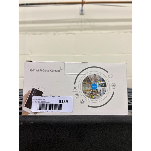 Wi-Fi cloud camera with 360 degree view