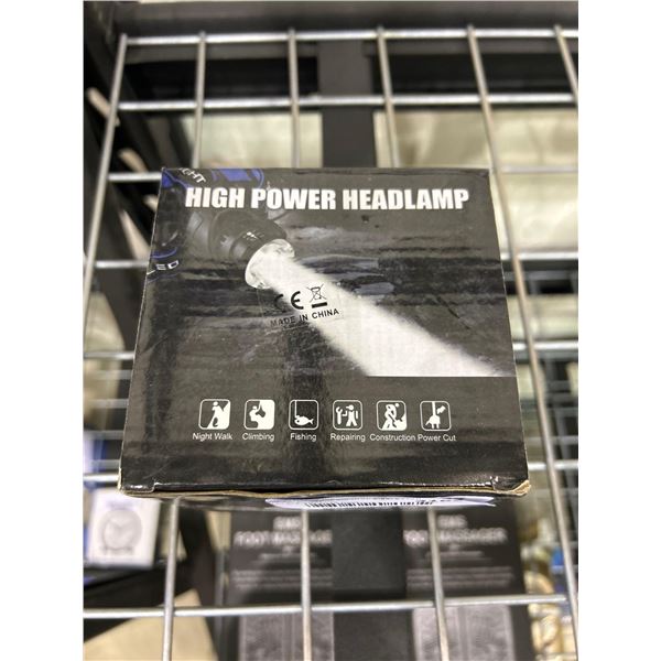 High powered wearable head lamp