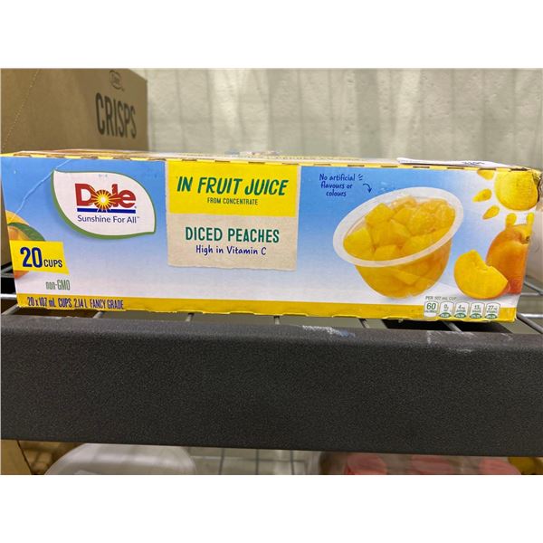 Dole diced peaches in fruit juice 20x107ml