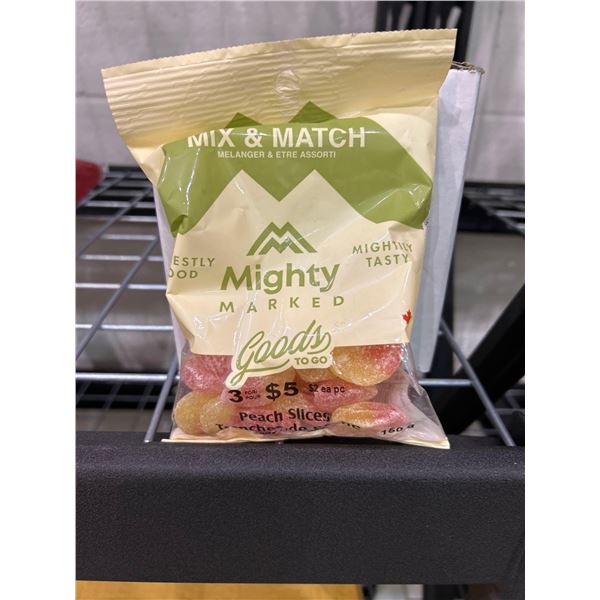 Might Marked peach slices candy 8x150g