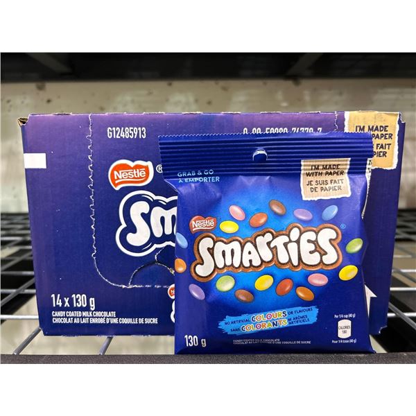 Smarties candy coated milk chocolate snacks 14x130g