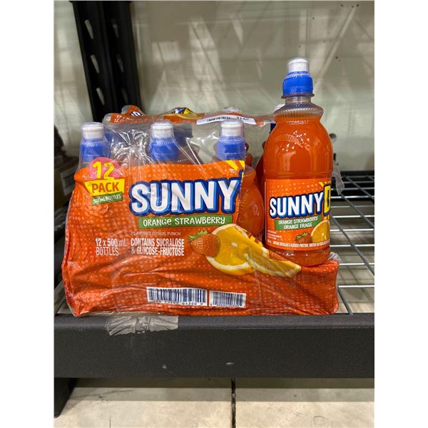 Sunny D orange strawberry juice drink 12x500ml