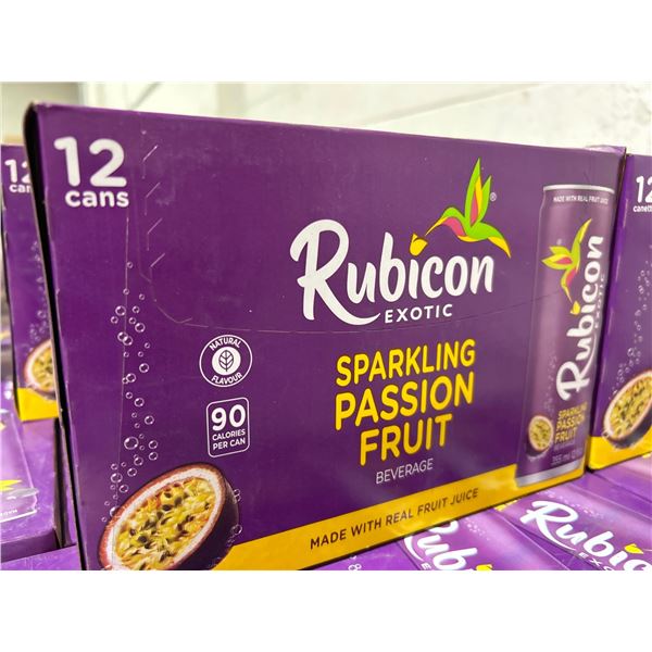 CASE LOT - Rubicon Exotic Sparkling Passion Fruit Juice 12 x 355ml