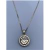 Image 2 : Ladies 1.0 Carat Brilliant Round Solitaire Pendant & Box Link .925 Silver Chain Gift set