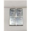 Image 2 : Valcambi Suisse Pure .999 Silver 1 g wafer bars - LOT of 4