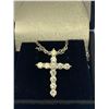 Image 1 : Multi Stone 2.2 carat Cross Pendant and Chain Set