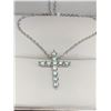 Image 2 : Multi Stone 2.2 carat Cross Pendant and Chain Set