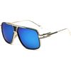 Image 1 : GOBIGER Aviator Sunglasses for Men Retro Fashion Goggle Alloy Frame shades