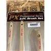Image 2 : Combo lot of PX professional series 3 piece paint brush set and 3 Sentinel multi purpose clear plast