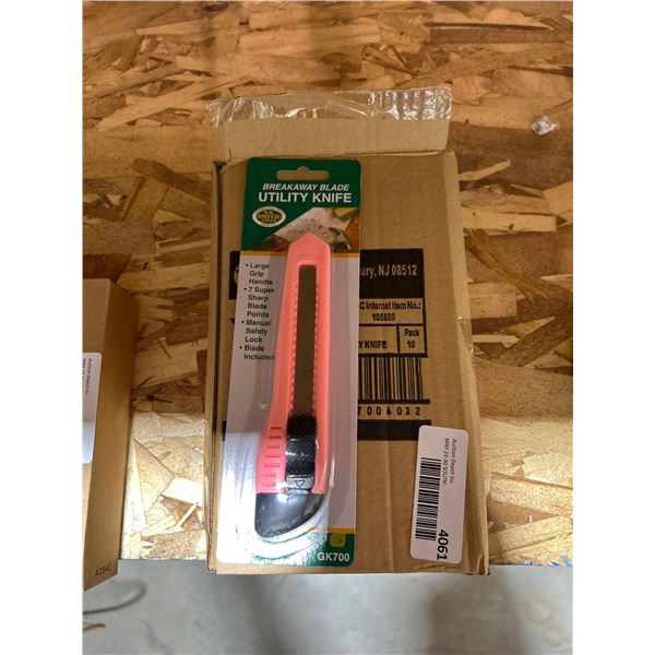 H.B. Smith professional tools large breakaway utility knife. Pack of 10