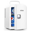 Image 1 : AstroAI Mini Fridge, 4 Liter/6 Can Portable Thermoelectric Cooler Refrigerators for Skincare, Bevera