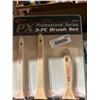 Image 2 : Combo lot of PX professional series 3 piece paint brush set and 3 Sentinel multi purpose clear plast