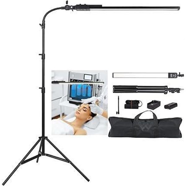 36w LED Video Light Battery Powered Photography Video Lighting Dimmable 3200k-5500k with Light Stand