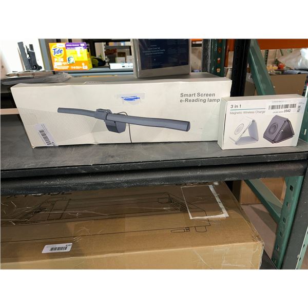 Combo lot of smart screen e-reading lamp and 3 in 1 magnetic wireless charger