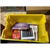 Image 1 : Bin of assorted books, bin included