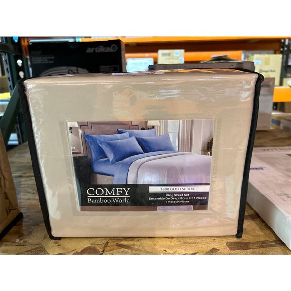 Comfy Bamboo World 8800 gold series King size sheet set