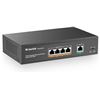 Image 1 : MokerLink 5 Port Gigabit POE Switch, with 4 POE+ Ports 1000Mbps, 78W IEEE802.3af/at, Unmanaged Plug 