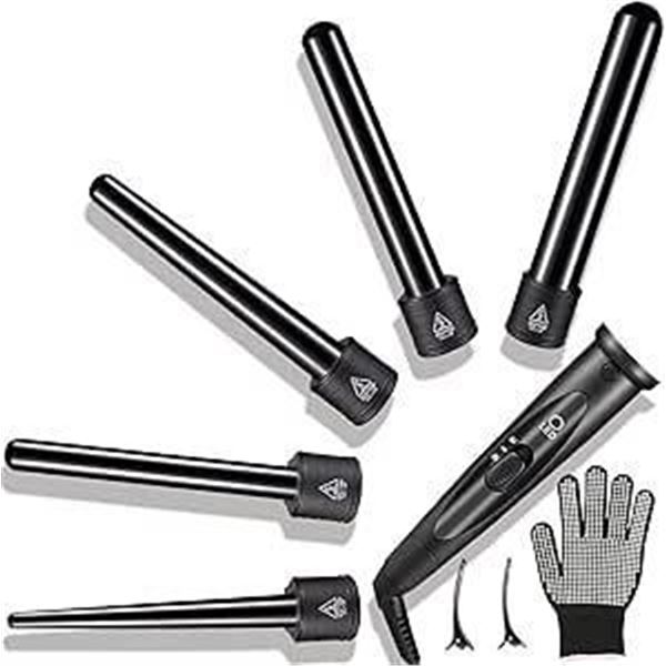 5 in 1 ceramic curling wand / curling iron