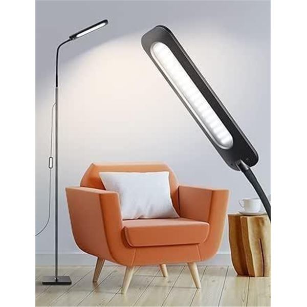 ALongDeng LED Floor Lamps, 5 Brightness Levels & 3 Color Temperature 1000 Lumens 14 Watt Black LED D