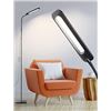 Image 1 : ALongDeng LED Floor Lamps, 5 Brightness Levels & 3 Color Temperature 1000 Lumens 14 Watt Black LED D