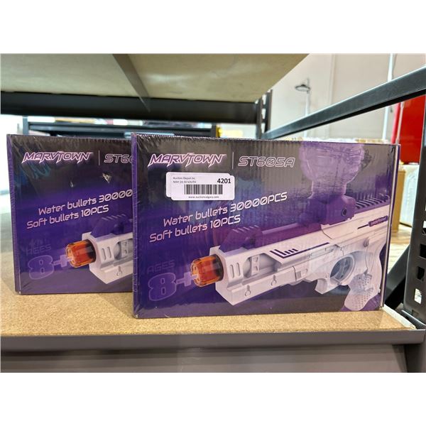 Lot of 2 Marvtown electric gel ball blaster guns