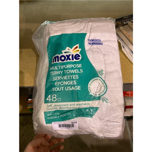 Moxie multi purpose terry towels. Pack of 48 towels