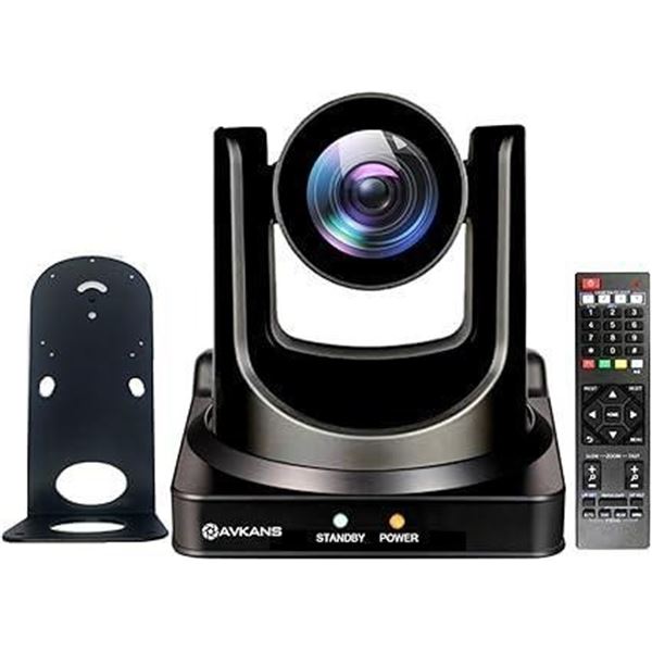 AVKANS PTZ Camera HDMI, 30X-SDI POE IP PTZ Camera with AI Auto Tracking Features for Church Worship 