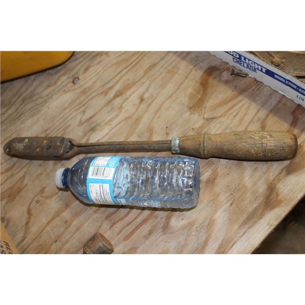 Pitch fork head, blacksmith soldering iron, hand