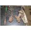 Image 1 : Vintage hand cranks, blacksmith soldering irons