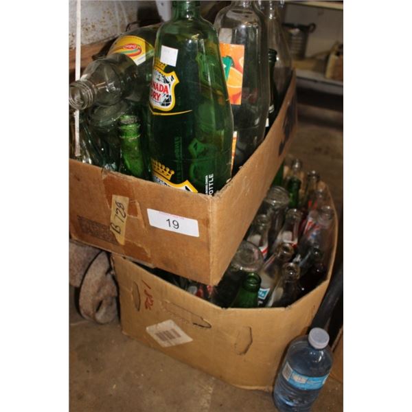 Vintage beverage bottles