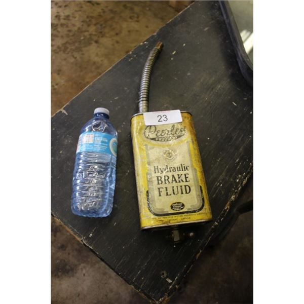 Peerless products hydraulic brake fluid can