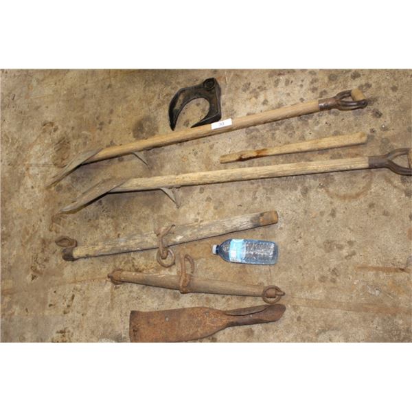 Hay stack cutters, double yokes,