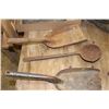 Image 1 : Vintage scoops, laddle, hand cranks, pitchfork