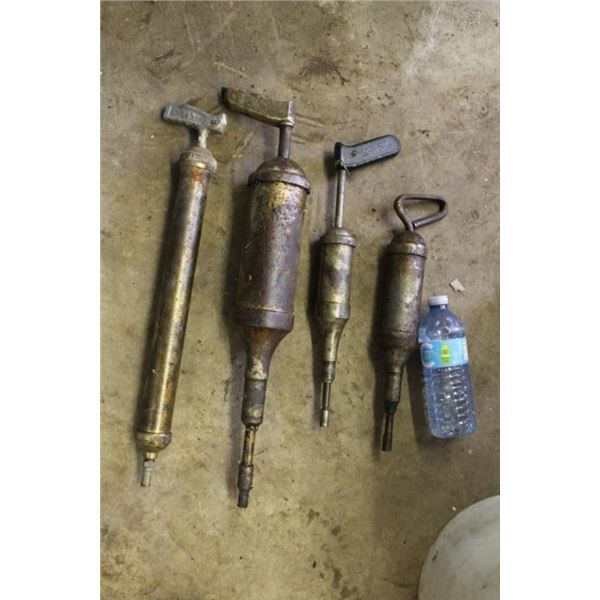 Vintage grease guns