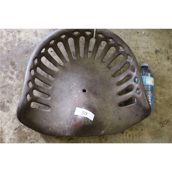 Vintage tractor seat