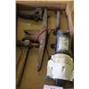 Image 1 : Small pipe wrench, retaining pins, hammers,