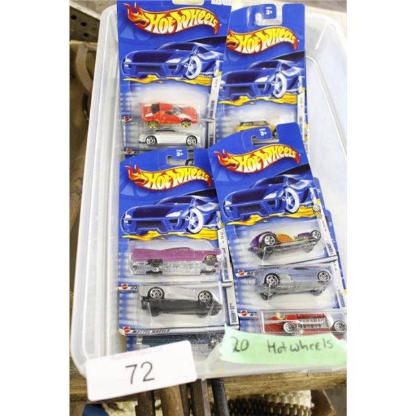 20 hot wheels cars