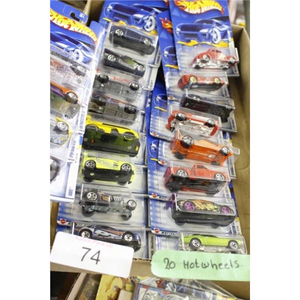 20 hot wheels cars