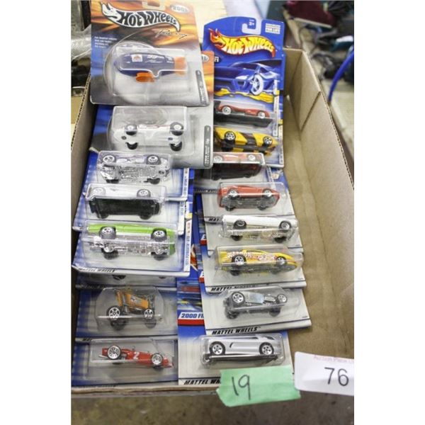 19 hot wheels cars